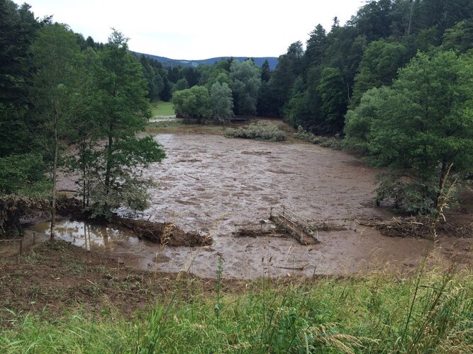 © FF Pöllau Rückhaltebecken im Pöllauer Tal.